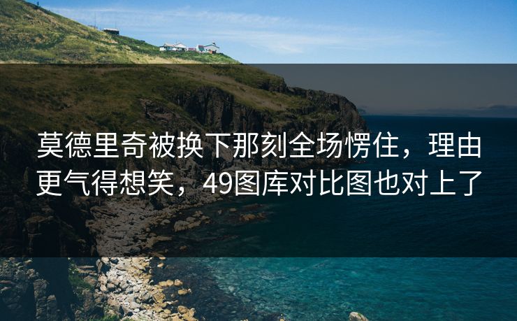 莫德里奇被换下那刻全场愣住，理由更气得想笑，49图库对比图也对上了